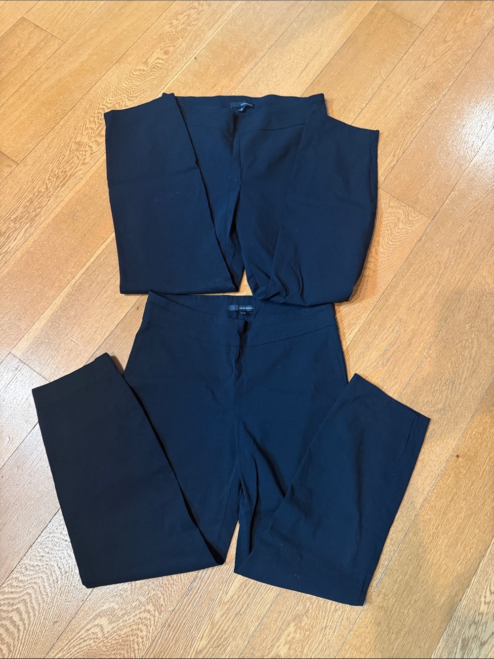 Two Harve Benard size 8 Black Tailored Skinny pants